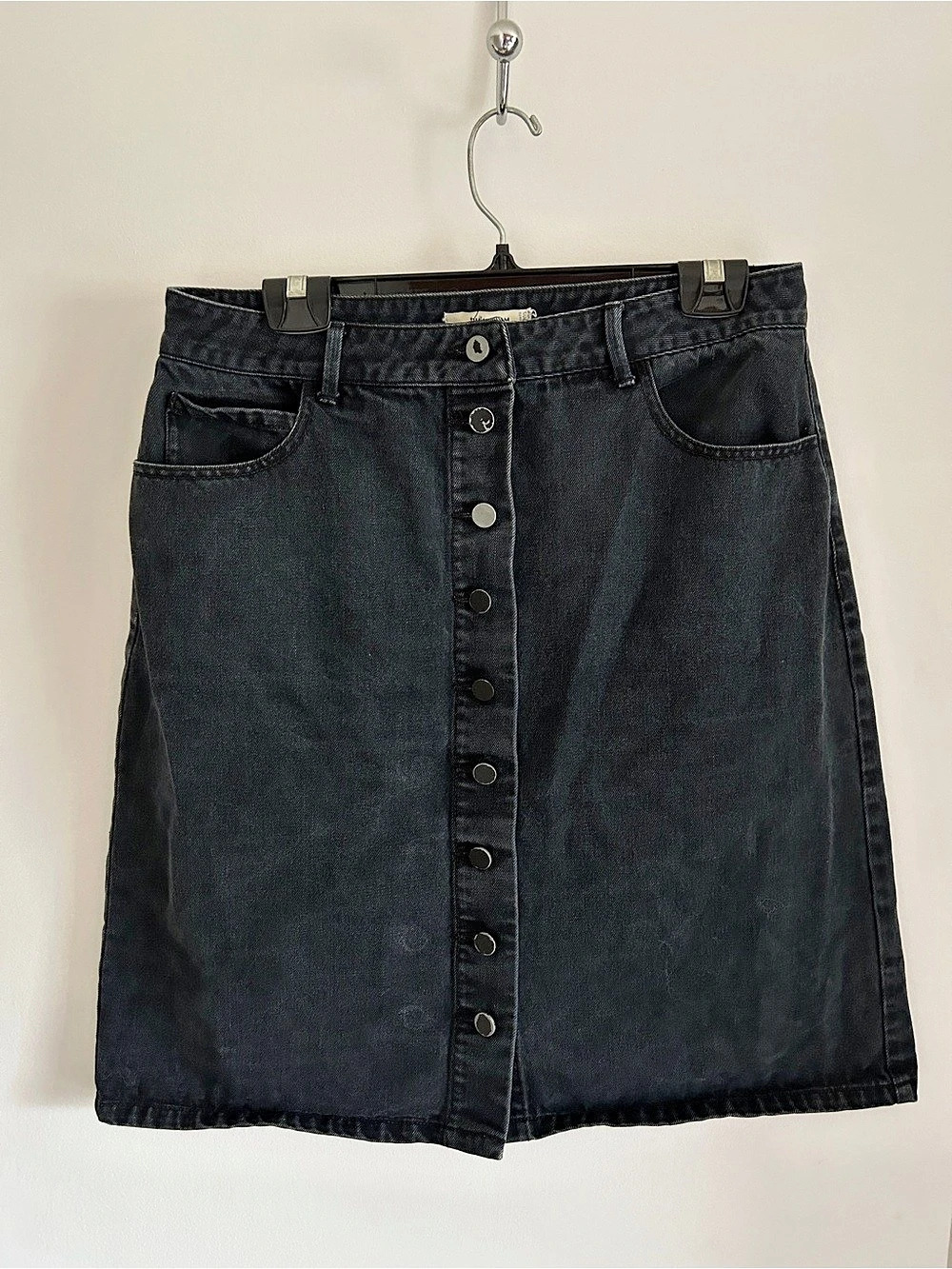 Simons twikDENIM Black Denim Mini Skirt Like New